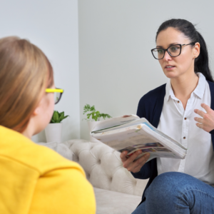 therapist and client