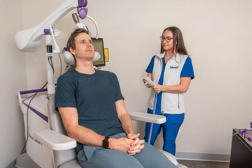 Patient in treatment chair